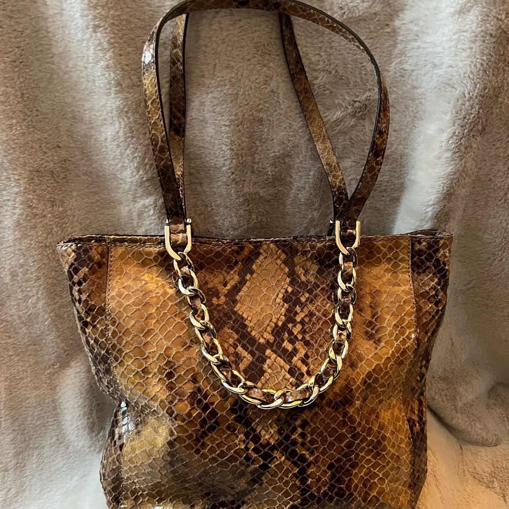 Michael Kors Harper Python Shoulder Bag - image 3